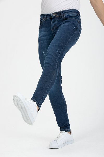 OneZero Ανδρικό παντελόνι Blue Skinny Fit