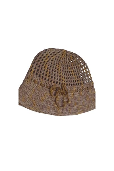 bi ters bi düz قبعة دلو محبوكة يدويًا