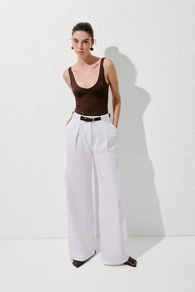 VATKALI Wide Leg Pants with Belt