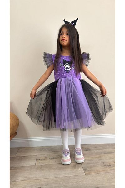 Zey Baby Kuromi Birthday Party and Special Occasion Dress and Crown