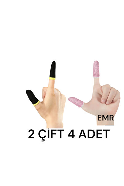 emrebilisim Parmaklık Oyun Eldiveni Ter Geçirmez (2 ÇİFT- 4 ADET) Mobil Oyun ...