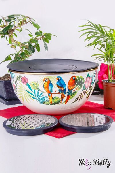 Miss Betty 8959 طقم خلط ومبشرة ببغاء 26 سم