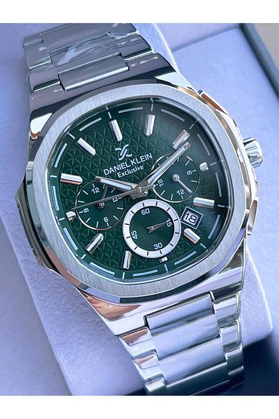 Daniel Klein Special Leather Boxed Steel Cord Internal Functions Active 3 Atm Water Resistant Men's Wrist Watch