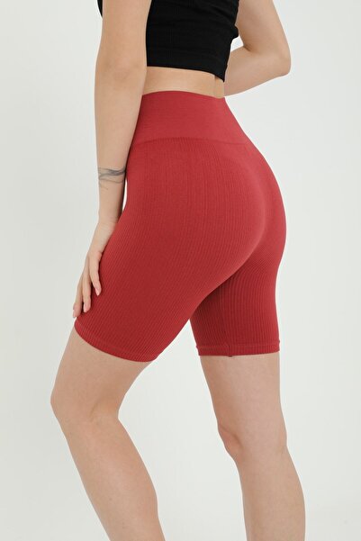 FOREVER MORE Seamless Ribbed Biker Tights