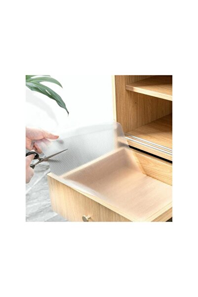 Genel Markalar Şeffaf Eva Kaymaz Raf Dolap Çekmece Örtüsü 45cmx 10m