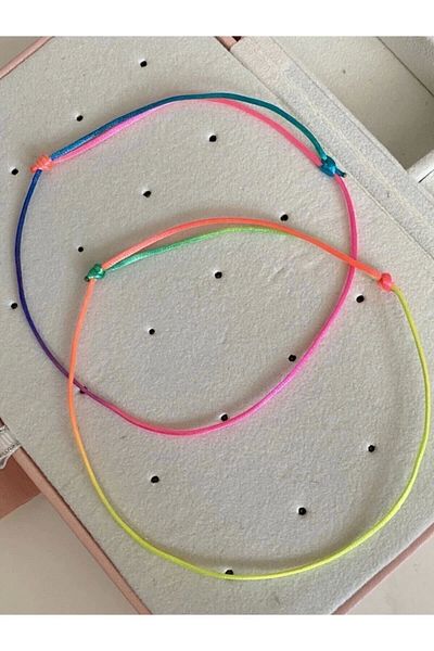 Mia Aksesuar 2-Piece Colorful Rope Anklet |   Colorful Anklet |