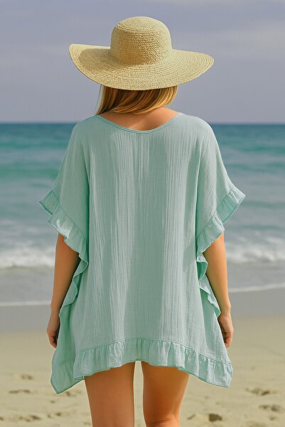 Bedinn Γυναικείο Muslin Beach Poncho - Κομψό, άνετο και ελαφρύ σχέδιο