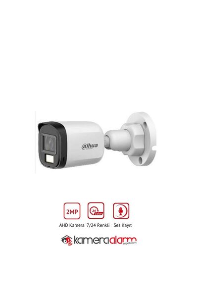 DAHUA B1a21-u-ıl-a Dahili Mikrofonlu 2mp 3.6mm 30 Metre Gece Renkli Görüşlü 2mp Ahd Bullet Kamera