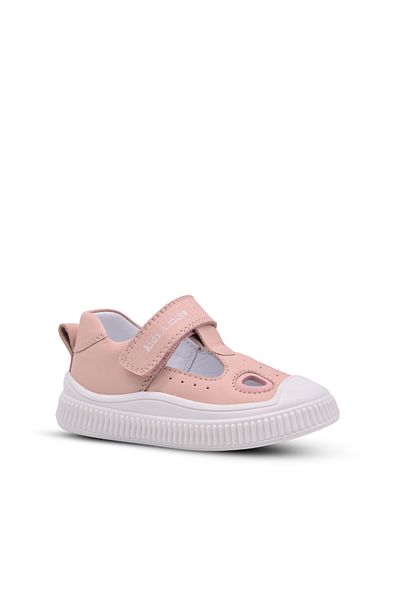 kids A more Joy Baby Girl Genuine Leather Anatomical Powder Pink Casual Shoes