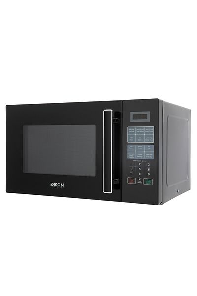 Edison black microwave, 11 temperature levels, 30 litres