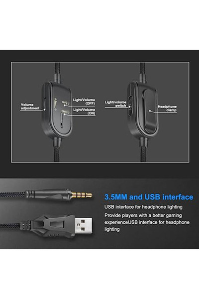 Generic K8 Rgb Gaming Headset 7.1 Surround Sound Noise Canceling Mic ,pc , Ps4-3 , Mobile And Xbox