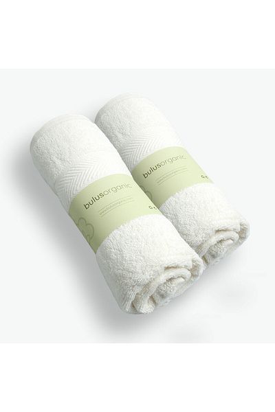 Buluş Organik Buluş Organic 2 τεμαχίων 100% οργανικό βαμβάκι πετσέτες χεριών 50x100 cm, μαλακές και απορροφητικές