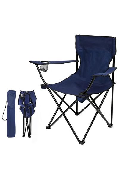 Primo Plus Folding Camping Chair (Dark Blue)
