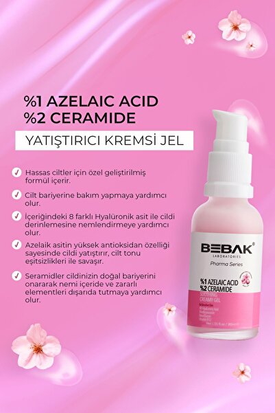 Bebak Pharma Hassas Ciltler Için Bariyer Güçlendirici, Cilt Tonu Eşitleyici Jel Krem 30ml