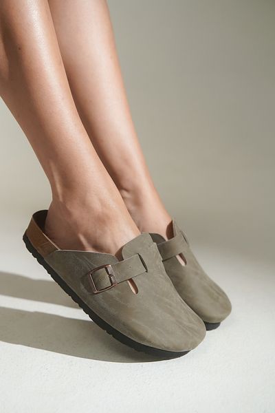 HVZ Exclusive Mink Closed Front Eva Sole Buckle Daily Slippers Sumpa Sabo Cork Sole Comfortable Ergonomic Slippers