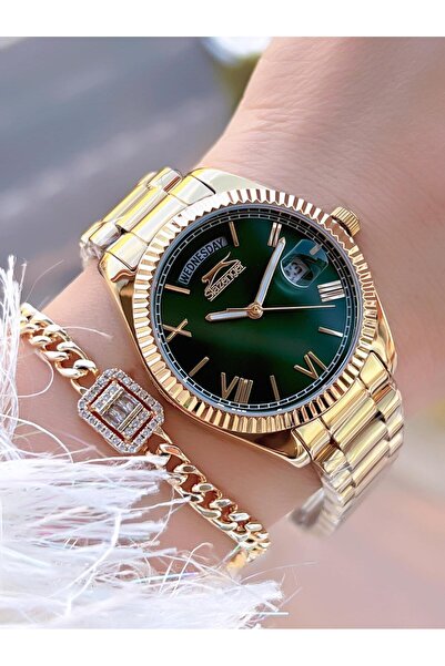 Slazenger 30 Mt Water Resistant Women's Wristwatch with Steel Bracelet Gift - Bsl.09.2338.4.05