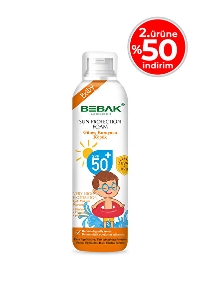 Bebak Bebek Güneş Köpüğü 50+ Spf Yüksek Koruma 150 ml