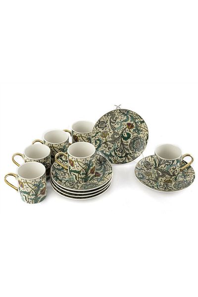 Mikasa Moor Turguoise Set of 6 Coffee Cups 100Cc