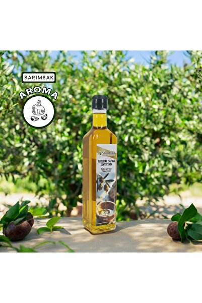 SAİM USTA Soğuk Sıkım Natürel Sızma Zeytinyağı Sarımsak Aromalı 500 ml 0,5 Asit