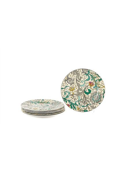 Mikasa Moor Turguoise 6-Piece Cake Plate 20cm