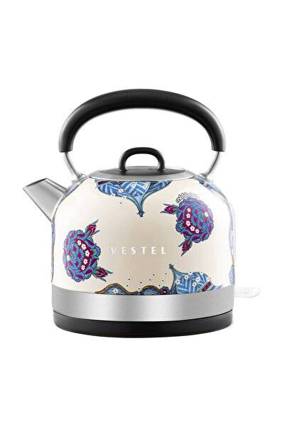 Vestel X Aslı Filinta Retro Bej Çini Su Isıtıcı