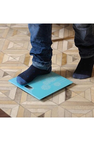 Olsenmark Digital Personal Scale Blue – Led Display 150kg Capacity Step-on Tech For Home Gym Bathroom