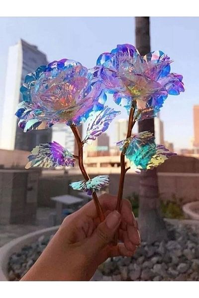 paraply 2 τεμάχια Infinity Rose Hobistan Galaxy Rose Butterfly Μπουκέτο Πρωτοχρονιάτικο δώρο για την Ημέρα του Αγίου Βαλεντίνου