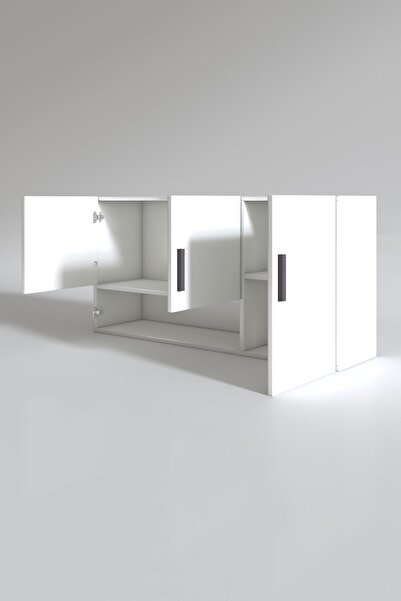 Kenzlife Hazır Mutfak Mirena22 Byz 060*120*22 Mutfak Banyo Dolabı Kapaklı Raflı