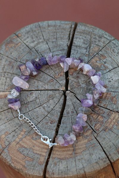 Paganca Amethyst Broken Natural Stone Spiritual Bracelet