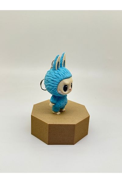 fyne Labubu Figure Keychain Pla |   Small Size |   9.5cm |   Blue