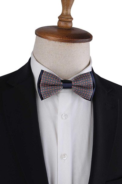 La Pescara Petrol Blue Polka Dot Pattern Bow Tie P1977