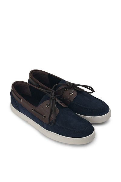 Deery Γνήσια ανδρικά παπούτσια Casual Suede Navy Blue Marine