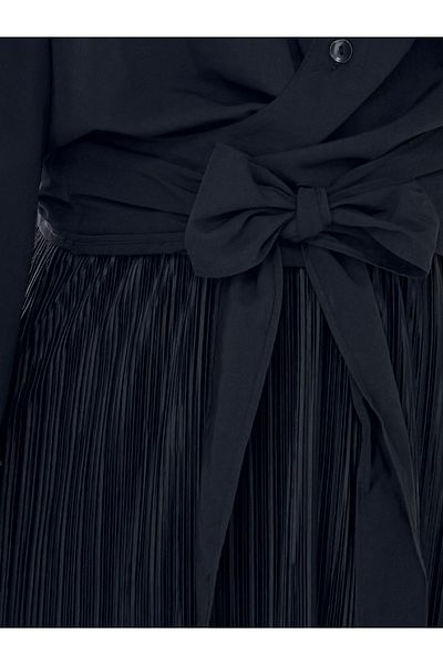 MİHRA STORE Pamira Hem Tie Shirt-Bn4205 Black