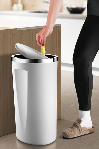 Prima Nova Κάδος απορριμμάτων Lenox 35lt-λευκό