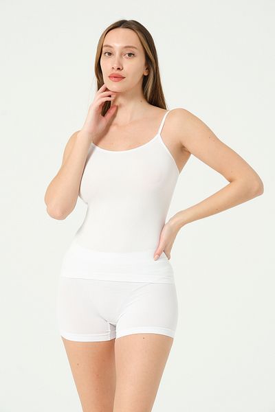 FOREVER MORE Seamless Stretchy Women's Tank Top with Thin Straps