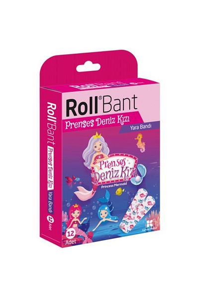 Roll شريط لاصق للجروح 12 قطعة الأميرة حورية البحر