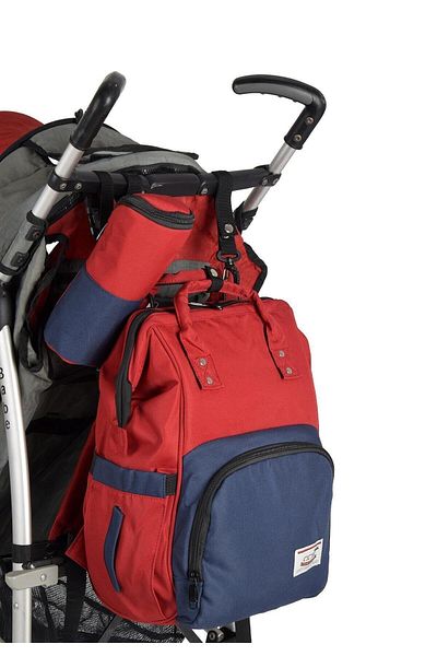 ÇÇS 16099 Mother Baby Care Backpack 2-Piece Red-Navy Blue