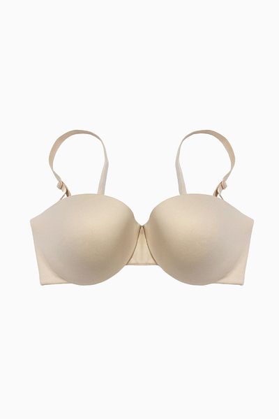 Wonna Veronika Micro Fabric Wonna Imprimat Sutien fără bretele-Suport căptușit cu sârmă-2704-Pudra