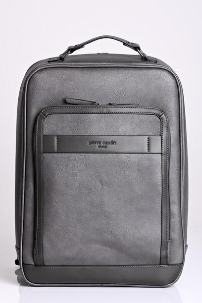 Pierre Cardin Gray Laptop Backpack with Compartment - 01Pc00110-Gr