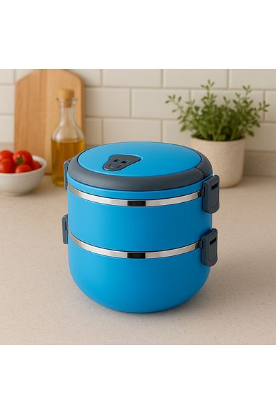Hanedan Freshbox Güntaç 2-Layer Leakproof Food Thermos Lunch Box - Has a Single Person Capacity