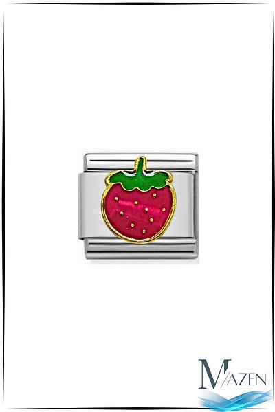 MAZEN 1Pcs Italian Bracelet Charms Strawberry - Italian Bracelet Compatible Charm
