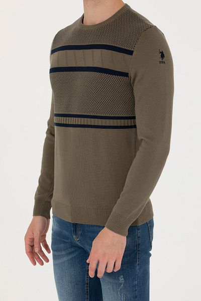 U.S. Polo Assn. Мъжки пуловер каки G081GL0TK.000.1678203.VR027