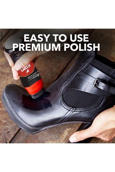 Kiwi Premium Instant Shine And Protect Liquid Shoe Polish Brown, 75ml