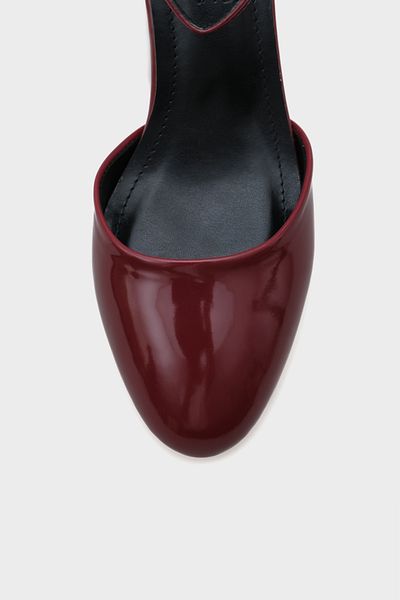 Capone Outfitters Pantofi de damă Renata cu vârf rotund, cu toc mediu, cu curele la gleznă