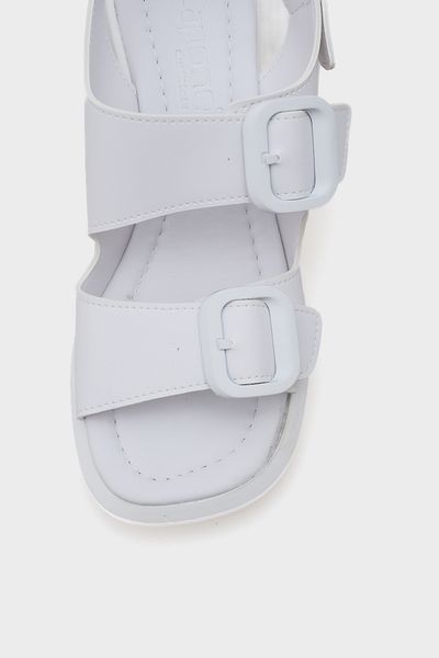 Capone Outfitters Sandale de damă Dixie cu toc mediu cu cataramă dublă