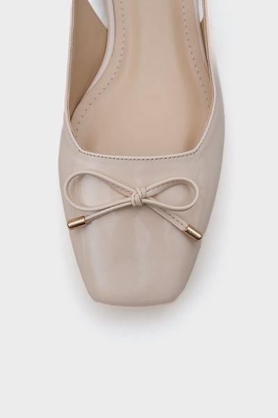 Capone Outfitters Angela Metal Heeled Open Back Women's Ballerinas