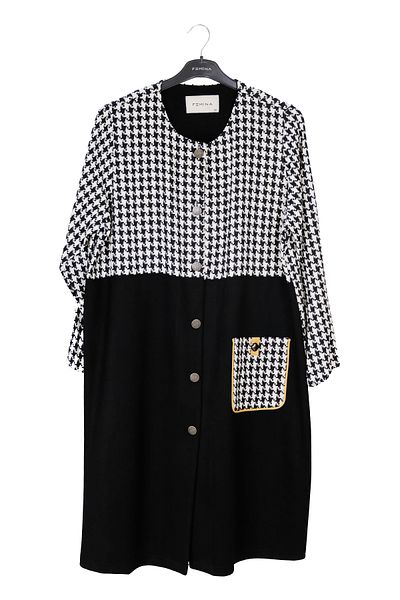 Eskişehir Mağazacılık Large Size Cardigan with Precision Patterned 49640