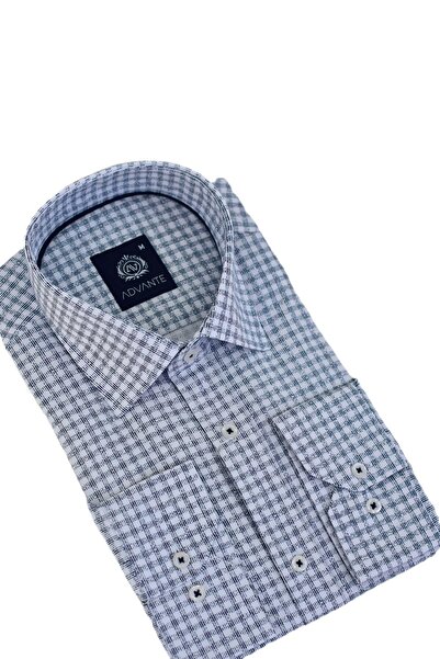 ADVANTE Чоловіча класична сорочка з довгими рукавами в клітинку BGL-ST03507