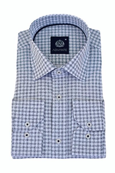 ADVANTE Чоловіча класична сорочка з довгими рукавами в клітинку BGL-ST03507