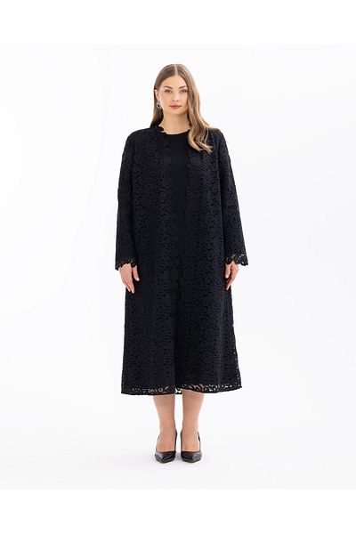 SEÇİL Large Size New Selçil Lace Cap - Below the knee 14242105201002